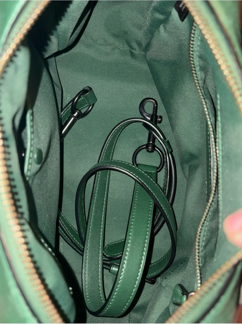 Green Leather Top-Handle Satchel - Women Bags